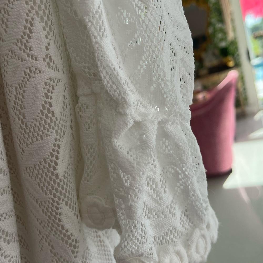 Lilly Pulitzer white off the shoulder lined dress S - Picture 4 of 6